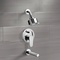 Chrome Tub and Shower Faucet Sets with Multi Function Shower Head