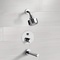 Chrome Thermostatic Tub and Shower Faucet Sets with Multi Function Shower Head