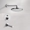 Thermostatic Tub and Shower Faucet Set with Rain Shower Head