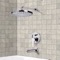 Chrome Tub and Shower Faucet Sets with 8