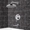 Tub and Shower Faucet Set with Rain Shower Head