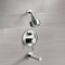 Chrome Tub and Shower Faucet Sets with Multi Function Shower Head