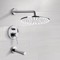 Tub and Shower Faucet Set with Rain Shower Head
