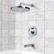 Tub and Shower Faucet Set with Rain Shower Head