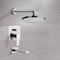 Chrome Tub and Shower Faucet Sets with 8