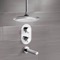 Thermostatic Tub and Shower Faucet Set with Ceiling Rain Shower Head