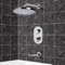 Chrome Thermostatic Tub and Shower Faucet Sets with 10