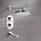 Thermostatic Tub and Shower Faucet Set with Rain Shower Head