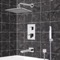 Chrome Thermostatic Tub and Shower System with 8