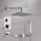 Chrome Thermostatic Tub and Shower System with 8