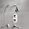 Thermostatic Tub and Shower Faucet Set with Handheld