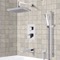 Thermostatic Tub and Shower Faucet Set with Handheld and Rain Shower Head