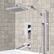 Tub and Shower Faucet Set with Handheld and Rain Shower Head