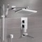 Tub and Shower Faucet Set with Handheld and Rain Shower Head
