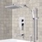 Tub and Shower Faucet Set with Handheld and Rain Shower Head