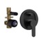 Black Ceiling Tub and Shower Faucet Set with Handheld