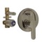 Satin Nickel Wall Mounted Diverter, Rough-In Valve Included