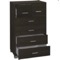 Decorative 6 Drawer Wood Cabinet with Chrome-Plated Feed and Handles