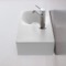 Rectangular Ceramic Wall Mounted or Vessel Sink With Counter Space