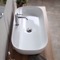 Oval White Ceramic Vessel Sink
