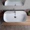 Oval White Ceramic Vessel Sink