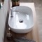 Oval White Ceramic Vessel Sink