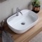 Oval White Ceramic Vessel Sink