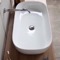 Oval White Ceramic Vessel Sink