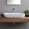 Oval White Ceramic Vessel Sink