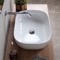 Oval White Ceramic Vessel Sink