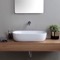 Oval White Ceramic Vessel Sink