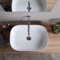 Oval White Ceramic Vessel Sink