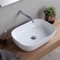 Oval White Ceramic Vessel Sink