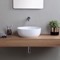 Round White Ceramic Vessel Sink