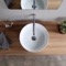 Round White Ceramic Vessel Sink