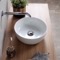 Small Round Ceramic Vessel Sink