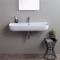 Modern White Ceramic Wall Mounted or Vessel Sink