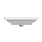 Square Wall Mounted Ceramic Sink With Polished Chrome Towel Bar