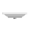 Rectangular Ceramic Console Sink and Polished Chrome Stand, 24