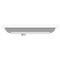 Rectangular White Ceramic Drop In or Wall Mounted Bathroom Sink