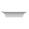 Rectangular White Ceramic Vessel Sink