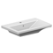 Drop In Modern Bathroom Sink, Rectangular, Ceramic