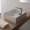 Rectangular White Ceramic Vessel Sink