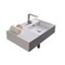 Rectangular Ceramic Wall Mounted or Vessel Sink With Counter Space