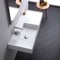 Rectangular Ceramic Wall Mounted or Vessel Sink With Counter Space