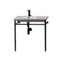 Ceramic Console Sink and Matte Black Stand
