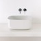 Round White Ceramic Vessel Bathroom Sink