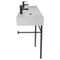 Double Trough Console Sink, Modern, 40