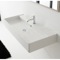 Trough Ceramic Wall Mounted or Vessel Sink