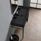 Black Double Trough Console Sink, 40